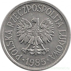 Монета. Польша. 20 грошей 1985 год. 