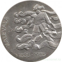 Монета. Финляндия. 50 марок 1985 год. 150 лет Калевале. Ag