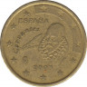 Монета. Испания. 10 центов 2003 год. ав.