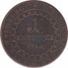 Монета. Австрийская империя. 1 крейцер 1812 год. B. рев.
