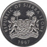Монета. Сьерра-Леоне. 1 доллар 1997 год. Звери Королевы. Шотландский единорог. рев.