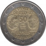 Монета. Германия. 2 евро 2007 год. 50 лет подписания Елисейского договора (D). ав.