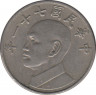 Монета. Тайвань. 5 долларов 1982 год. (71-й год Китайской республики). ав.