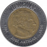 Монета. Уругвай. 10 песо 2000 год. Монетный двор - Оттава. ав.