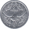 Монета. Новая Каледония. 2 франка 2012 год. рев.