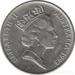 Монета. Австралия. 5 центов 1993 год.