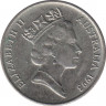 Монета. Австралия. 5 центов 1993 год. ав.