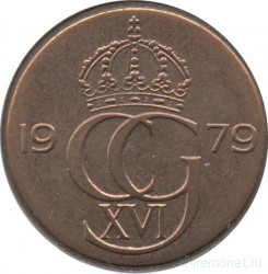 Монета. Швеция. 5 эре 1979 год.