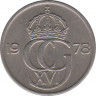 Аверс. Монета. Швеция. 50 эре 1978 год.