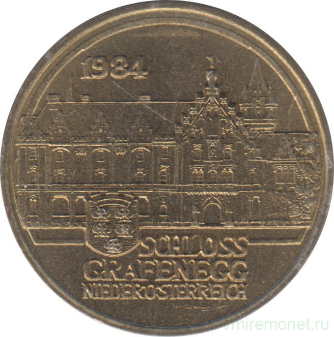 Монета. Австрия. 20 шиллингов 1993 год. Дворец Графенег.
