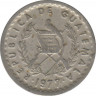 Монета. Гватемала. 10 сентаво 1977 год. ав.