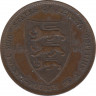 Монета. Великобритания. Джерси. 1/24 шиллинга 1894 год. ав.