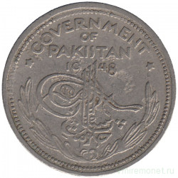 Монета. Пакистан. 1/4 рупии 1948 год.