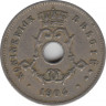 Монета. Бельгия. 5 сантимов 1904 год. BELGIE. ав.