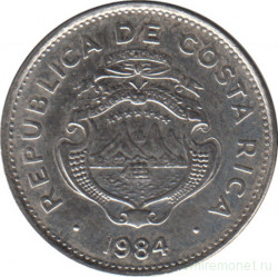 Монета. Коста-Рика. 50 сентимо 1984 год.