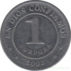 Монета. Никарагуа. 1 кордоба 2002 год.