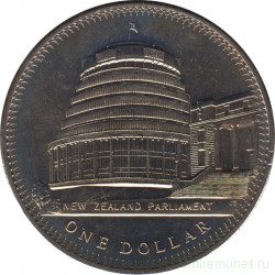 Монета. Новая Зеландия. 1 доллар 1978 год. 25 лет коронации Елизаветы II.