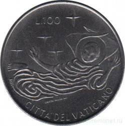 Монета. Ватикан. 100 лир 1969 год.