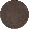 Монета. Британская Индия. Мадрас. 10 кэш 1803 год. ав.