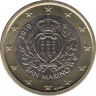 Монета. Сан-Марино. 1 евро 2010 год. ав.