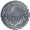 Монета. Никарагуа. 10 сентаво 1987 год. 