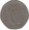 Монета. Ирландия. 50 пенсов 1978 год. ав.