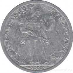 Монета. Новая Каледония. 1 франк 2000 год. 