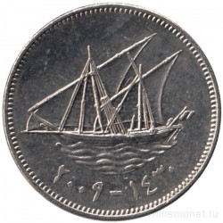 Монета. Кувейт. 50 филсов 2009 год.  