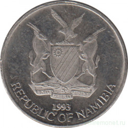 Монета. Намибия. 5 центов 1993 год.