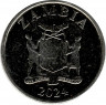 Монета. Замбия. 5 квач 2024 год.