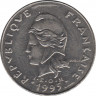 Монета. Французская Полинезия. 20 франков 1995 год. ав.