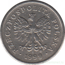 Монета. Польша. 10 грошей 1999 год.