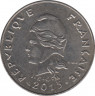 Монета. Новая Каледония. 20 франков 2015 год. ав.