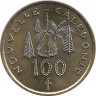 Монета. Новая Каледония. 100 франков 2013 год.