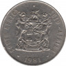 Монета. Южно-Африканская республика (ЮАР). 50 центов 1981 год. ав.