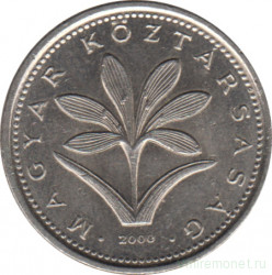Монета. Венгрия. 2 форинта 2000 год.