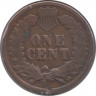 Монета. США. 1 цент 1888 год.