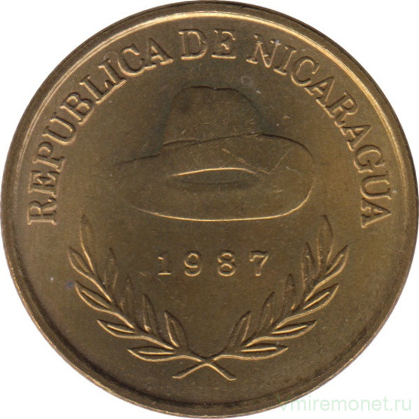 Монета. Никарагуа. 1 кордоба 1987 год.