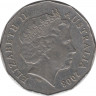 Монета. Австралия. 50 центов 2008 год. ав.