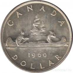 Монета. Канада. 1 доллар 1960 год.