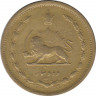 Монета. Иран. 10 динаров 1940 (1319) год. рев.
