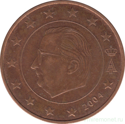 Монета. Бельгия. 5 центов 2004 год.