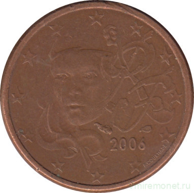 Монета. Франция. 1 цент 2006 год.