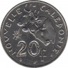 Монета. Новая Каледония. 20 франков 2002 год. рев.
