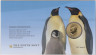 Монета. Тувалу. 1 доллар 2017 год. Детёныши. Императорский пингвин. В конверте. открытка тыл.