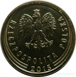 Монета. Польша. 2 гроша 2015 год.