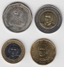 Монета. Доминиканская республика. Набор из четырёх монет 1 , 5 песо 2008 года и 10 , 25 песо 2010 года. ав.