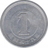 Монета. Япония. 1 йена 1984 год (59-й год эры Сёва). ав.