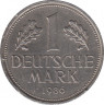  Монета. ФРГ. 1 марка 1986 год. Монетный двор - Штутгарт (F). ав.