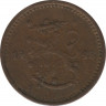 Монета. Финляндия. 50 пенни 1943 год (медь). 
